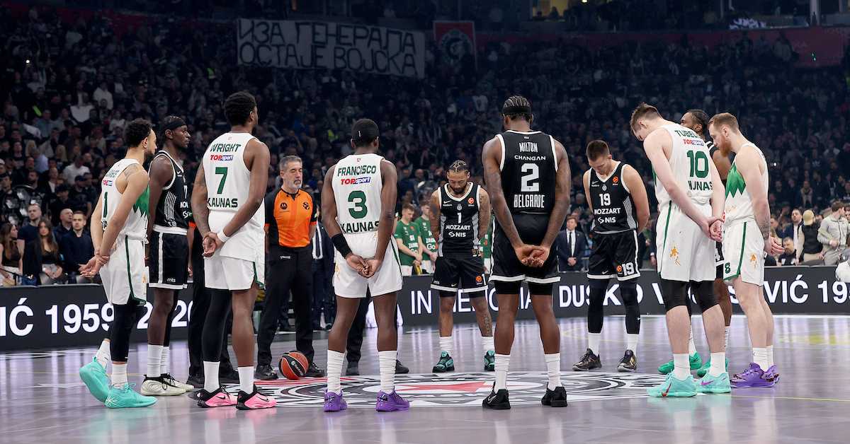 Жалгирис бољи од Партизана у "Арени", Навијачи се опростили од Вујошевића