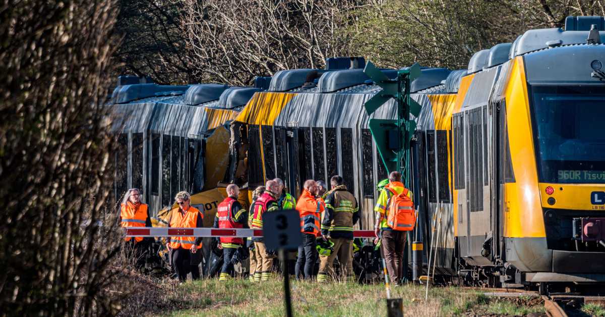 Судар возова у Данској, четворо тешко повређено