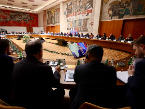 Седница Међувладиног српско-руског комитета, председавају Поповић и Решетњиков