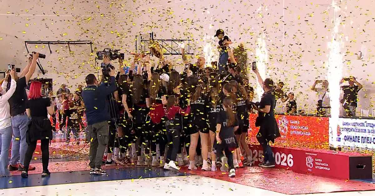 Одбојкашице Тента други пут првакиње Србије - Бојана Гочанин МВП финала