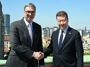 Председник Представничког дома Чешке Окамура у посети Србији –  састао се са Вучићем и Брнабићевом