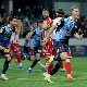 Води Војводина против Звезде, Суч стрелац у другом минуту