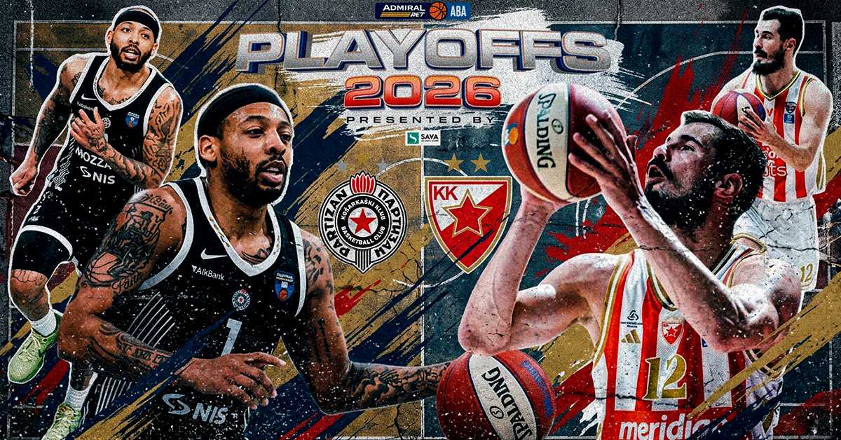 "Вечити дерби" који дефинише сезону - Партизан дочекује Звезду у полуфиналу АБА лиге