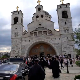 Патријарх Порфирија и грчки архимандрит Јефрем у Подгорици 