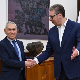 Вучић уручио Боцан-Харченку честитку за Путина поводом Дана победе