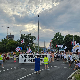 Протест против изградње на Ушћу – блокиран кружни ток, заустављен саобраћај преко Бранковох моста
