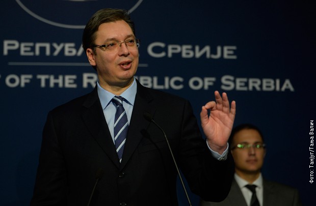 Vučić tokom obraćanja medijima