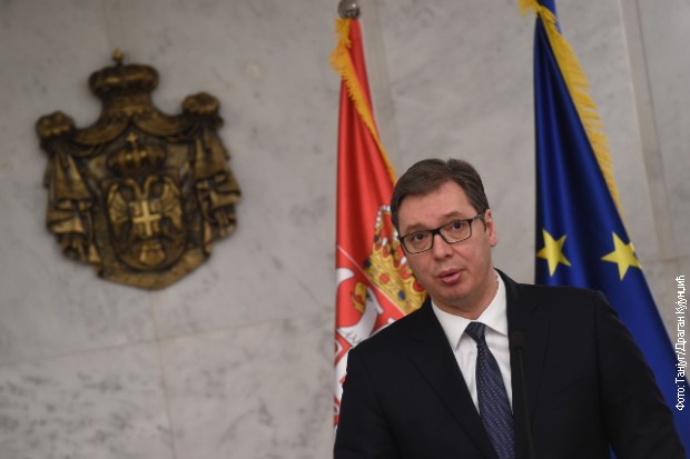 Aleksandar Vučić na konferenciji za medije