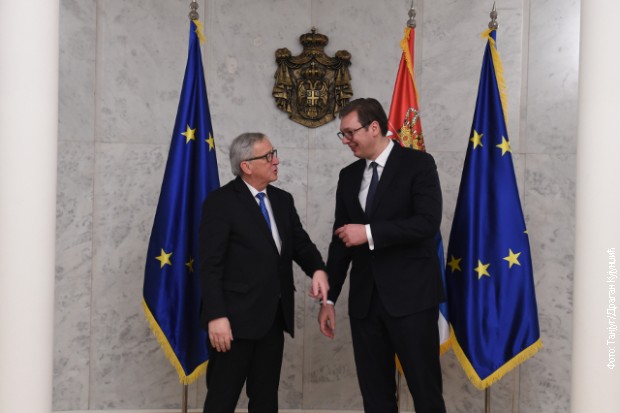 Žan Klod Junker i Aleksandar Vučić