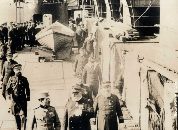 Princ Aleksandar na Francuskom admiralskom brodu 1916.