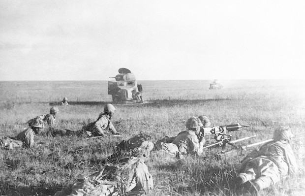 Јапански војници током битке 