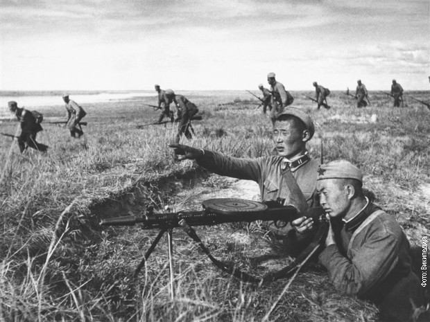 Монголске јединице током борбе