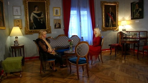 Маја и Тамара на снимању емисије у Дому Јеврема Грујића у Београду