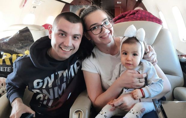 Миња Матић са родитељима