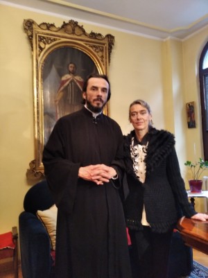 Sveštenik prezviter dr Oliver Subotić i Mirjana Raičević Tasić