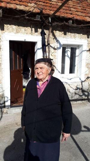 Мила Шупљеглав, становница Увјеће (једна од три становника)
