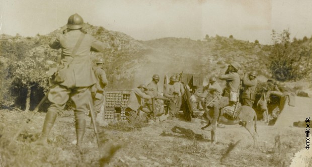 Србски артиљерци на Солунском фронту