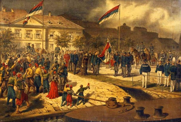 Knez Milan Obrenović polazi u rat, 1876. godina
