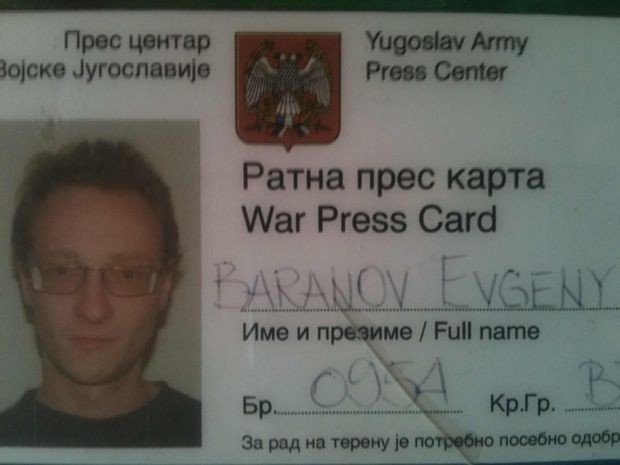 Jevgenij Baranov - ratna pres karta