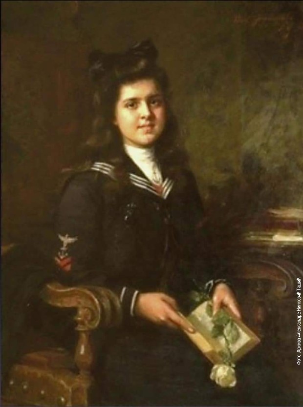 Portret Varvare Ivanke Pupin, rad Paje Jovanović