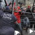 Сукоб металаца и полиције у Бриселу