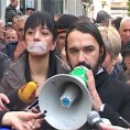 Протест новинара у Подгорици 