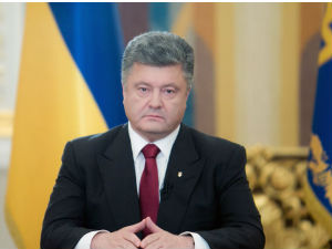 Порошенко с Путином, Меркеловом и Оландом 