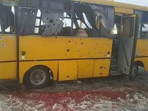 Украјина, ракета разнела цивилни аутобус