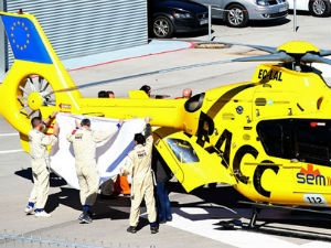 Алонсо имао удес, хеликоптером пребачен у болницу