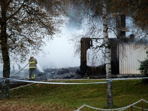 Изгорела кућа за прихват избеглица у Шведској