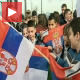 Краљево, деца са КиМ подршка српским тенисеркама 