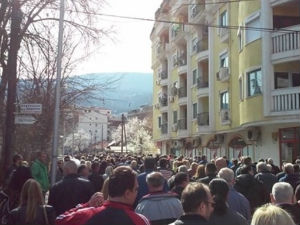 Скопље, на протесту затражена оставка министра Спасовског