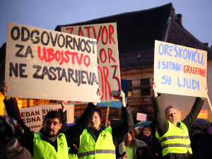 Протест у Загребу због затварања граница за избеглице
