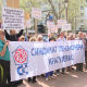 Протест Удружења синдиката пензионера Србије