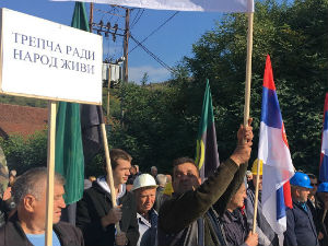 Протест радника "Трепче"