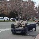 Незгода на Новом Београду, ударио у полицијско возило па се преврнуо на кров