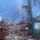 Тајван, брод ударио у дизалицу, друга дизалица пала на контејнере