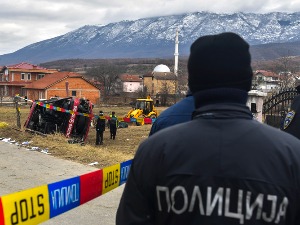 Луда трка у Велесу, судар полиције и криминалаца