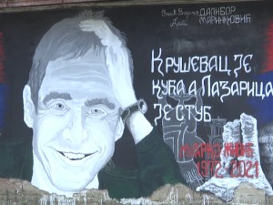 Град под Багдалом захвалио се свом Марку Живићу муралом