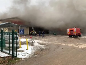 Пожар у магацину руског трговинског ланца у Суботици