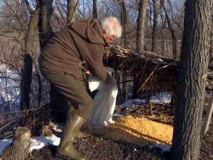 Због снега и леда дивљач не може до хране и воде, ловци прискачу у помоћ