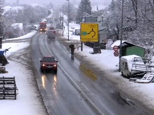 Снег у Моравичком и Златиборском округу - путари на терену
