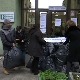 Протест у Смедереву, џакови са смећем испред ЈКП "Зеленило и гробља"
