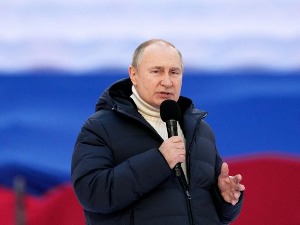 Велики митинг у Москви, Путин цитирао Свето писмо и адмирала Ушакова