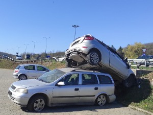 Филмска сцена код Баточине са срећним крајем, нема повређених