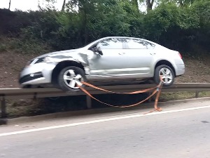 Удес код Пожеге, мотоциклиста тешко повређен