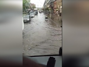 Невреме у Ћићевцу, поплављене улице и дворишта