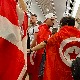 Блиски сусрет навијача Данске и Туниса у метроу