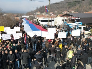 Одржан протест Срба код Звечана