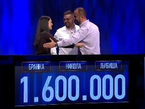 Такмичари освојили 1.600.000 динара у вечерашњој „Потери“